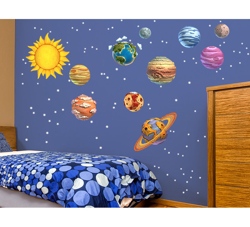 WallAh! DIY Solar System Wall Decal Wayfair